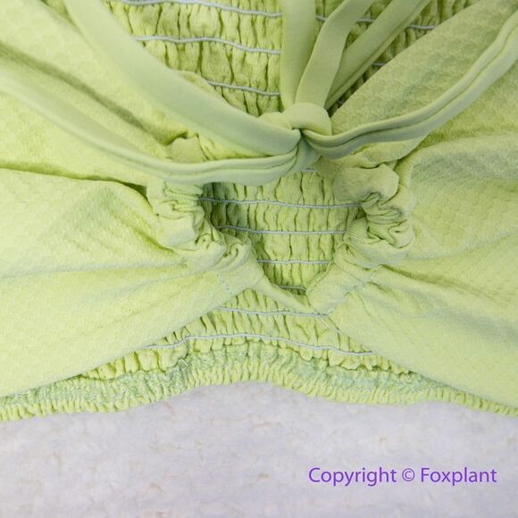 NEW Stone fox swim free people meadow bikini top pomelo pique, size L - Picture 4 of 12